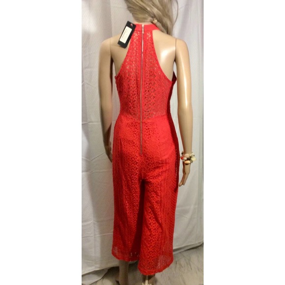 Allyson Jumper in orange lace with mid calf length in a women's size medium - Picture 4 of 11